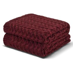 Плед вязаный 130x180 Estiva Knitted - Красный