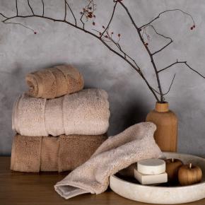 Полотенце охра для рук и лица махровое 100% хлопок органический 30х40 Heritage Natural Cotton - Темно-карамельный