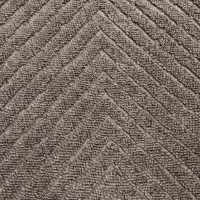 Полотенце турция рельефное елочка диагональ 33х33 Chevron - Серо-Коричневое L'appartement