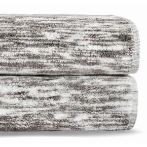 Полотенце махровое мрамор 50х100 Marble - Бело-серый - Фото 2