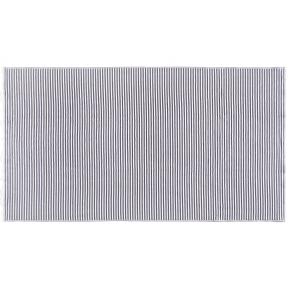 Полотенце элитное в полоску махровое хлопковое 100х180 Striped Terry - Белый / Темно-серый