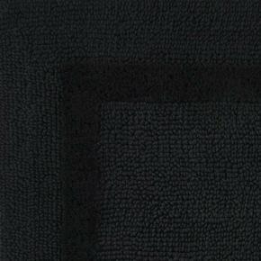 Коврик пушистый  плотный махровый 50х80 Реверс (Reversible) 990 Black - Черный от Abyss & Habidecor ( Абисс Хабидекор )