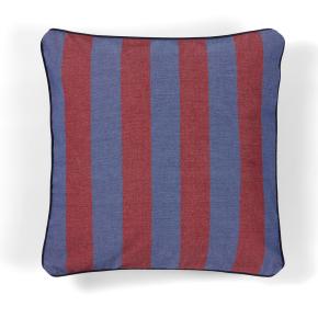 Подушка декоративная в полоску 45x45 Rhode Island Stripe - Темно-синий / Красный