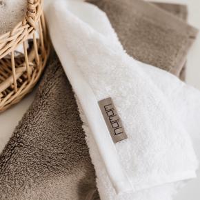 Полотенце шелк с хлопком для лица и рук 50х100 Shine Coton & Silk - Дым