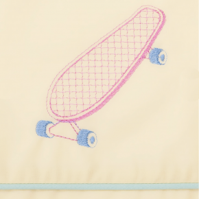 Постельное белье детское (150х210) Skategirls - Банановый / Мятный выковка скейт