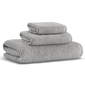 Полотенце банное рифленое 70х140 Slim Ribbed от Lappartement (Лапартмент) - Fog Светлоо-серый  Турция