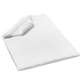 Коврик хлопковый рифленый в полоску махровый 60х90 Slim Ribbed Белый (Слим Риббед) от L'appartement (Лаппартмент)
