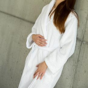 Халат махровый премиум Супер Пил XXL 100 - Белый от Abyss & Habidecor 