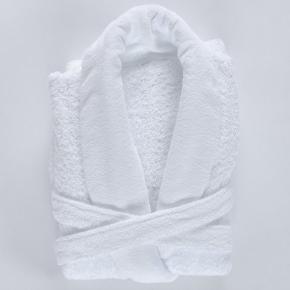 Халат махровый премиум Супер Пил XXL 100 - Белый