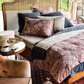 Простыня перкаль премиум класса 200 ТС хлопковая 270х310 Percale - Серая