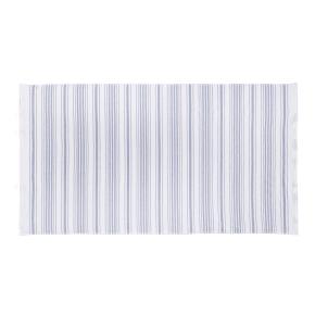 Полотенце турция легкое в полоску двустороннее 50х90 Stripe Gauze - Белый / Синий