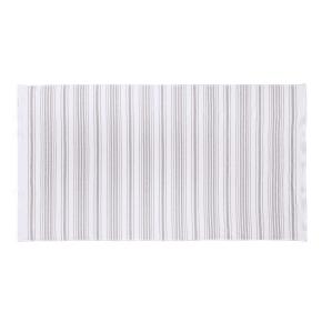 Полотенце легкое в полоску двустороннее 100х180 Stripe Gauze - Белый / Дым