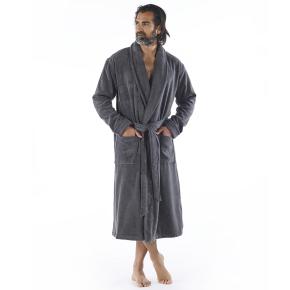 Халат мужской махровый банный премиум Sultan M - Темно-серый от Hamam