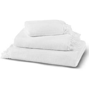 Полотенце с кисточками льняное для бани / сауны / хамам с бахромой 76х142 Tierra Linen - Белое