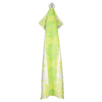 Полотенце жаккардовое махровое 50х100 Cawo Noblesse Cashmere Jacquard 1057 45 - Салатовое