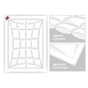 Одеяло гипоаллергенное 140х205 Non-Allergenic Premium Grass синтетика премиум - всесезонное (750 гр.) от German Grass (Герман Грасс) - схема