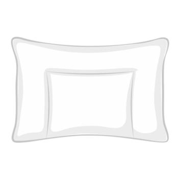 Комплект подушка и одеяло (40х60 + 100x150) Baby Cotton Grass хлопок / лён - подушка схема