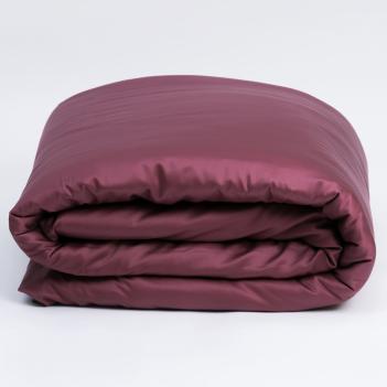 Пододеяльник бордовый 240х220 Purple Brilliant Grass - Пурпурный 100% тенсель