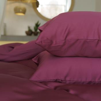 Пододеяльник бордовый вишневого цвета 260х240 Purple Brilliant Grass - Пурпурный