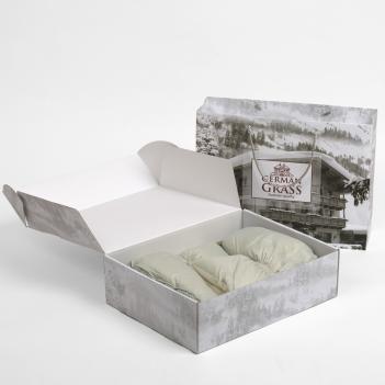 Пуховые тапочки в поход туристические (Сапожки-носочки) 36/39 Comfort Socks Travel Grass - Серый