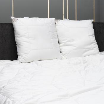 Подушка 70х70 Merino Wool Grass овечья шерсть - регулируемая (1100 гр.) мягкая