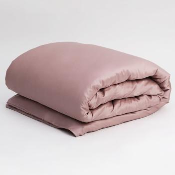 Пододеяльник нюдовый полуторный (140х205) Rose Brilliant Grass - Розовый 100% тенсель