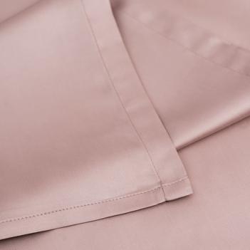 Постельное белье евро (200х220; 50х70 - 2 шт; 240х260) Rose Brilliant Grass - Розовое отделка простыни