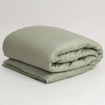 Пододеяльник сатин полуторный 150х200 Olive Brilliant Grass - Оливковый