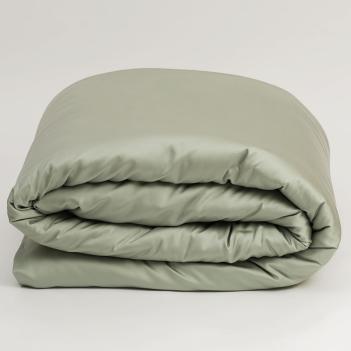Постельное белье семейное (150х200 - 2 шт; 50х70 - 2 шт; 160х200х40) Olive Brilliant Grass - Оливковый премиум сатин