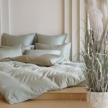 Пододеяльник гладкий полуторный (150х200) Olive Brilliant Grass - Оливковый