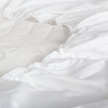 Наматрасник хлопковый непромокаемый на резинке 90х200 Mattress Cotton Drysoft Grass - легкий (360 гр.)