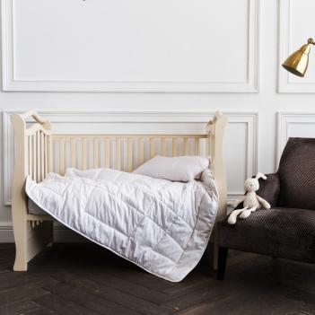 Подушка детская на молнии 40х60 Baby Bio Cotton Grass хлопок - регулируемая (300 гр.) с наполнителем холлофайбер