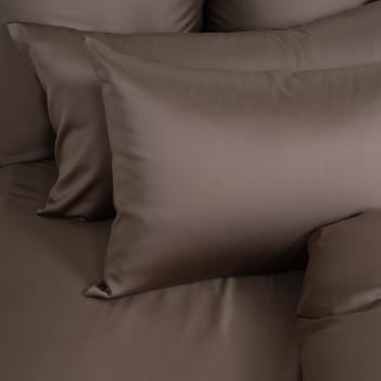 Постельное белье семейное (150х200 - 2 шт; 50х70 - 2 шт; 240х260) Havana Brown Brilliant Grass - Коричневое от Герман Грасс