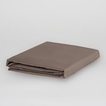 Постельное белье евро (200х220; 50х70 - 2 шт; 240х260) Havana Brown Brilliant Grass - Коричневое с плоской простыней
