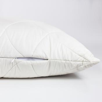 Подушка стеганая 50х70 Organic Linen Grass  лён / хлопок - регулируемая (800 гр.) Холлофайбер