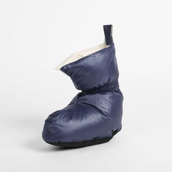 Пуховые тапочки туристические (Сапожки-носочки) 40/45 Comfort Socks Travel Grass - nk Темно-Синий подошва с антискольжением