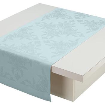 Дорожка дорогая на стол 50x100 Syracuse - Голубая Le Jacquard Francais (Жаккард Франсе)  Франция