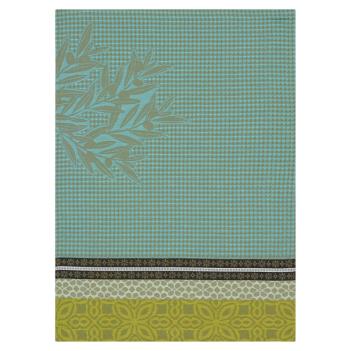 Полотенце кухонное вафельное 38х54 Alpilles - Зеленое от Le Jacquard Francais (Жаккард Франсе)