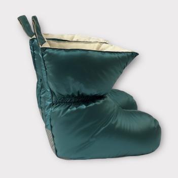 пуховые тапочки для туризма 36/39 Comfort Socks Travel Grass - Бирюзовые German Grass