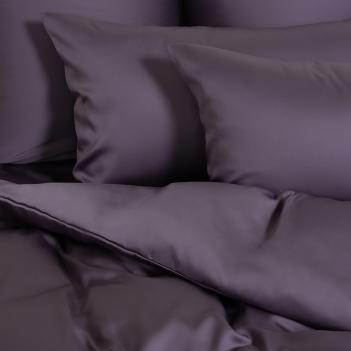 Постельное белье полуторное (150х200; 50х70 - 2 шт; 240х260) Violet Brilliant Grass - Фиолетовое - ткань детально