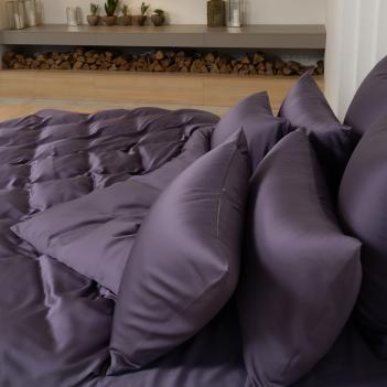 Простыня однотонная сатин (240х260) Violet Brilliant Grass - Фиолетовая