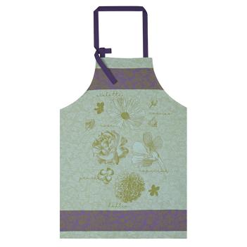 Фартук нежный 90x96 Fleurs a Croquer - Зеленый -  от Le Jacquard Francais (Жаккард Франсе) 