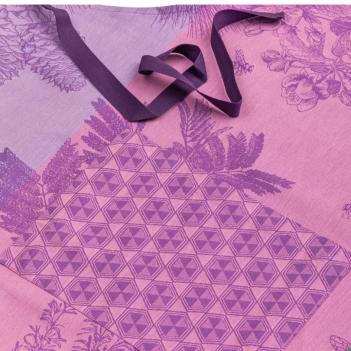 Фартук франция с пчелами 90x96 Miel de nectar - Фиолетовый от Le Jacquard Francais (Жаккард Франсе) 