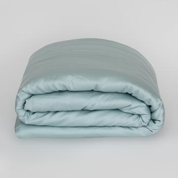 Постельное белье евро (200х220; 70х70 - 2 шт; 180х200x40) Sea Wave Brilliant Grass - Бирюзовое премиум сатин