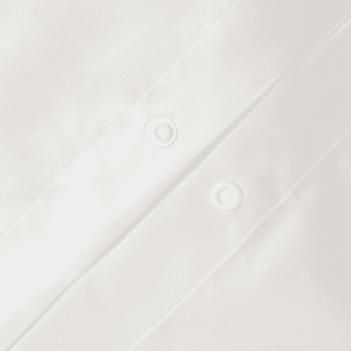 Постельное белье евро (200х220; 50х70 - 2 шт; 240х260) VArctic White Brilliant Grass - Белое с пододеяльником на кнопках