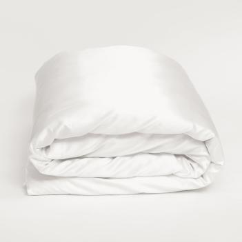 Постельное белье евро (200х220; 50х70 - 2 шт; 240х260) Arctic White Brilliant Grass - Белое премиум сатин