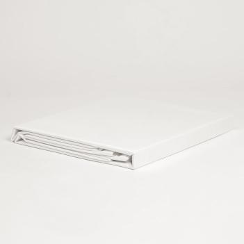 Постельное белье евро (200х220; 50х70 - 2 шт; 240х260) Arctic White Brilliant Grass - Белое с плоской простыней