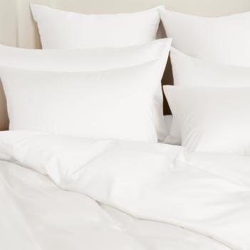 Постельное белье евро (200х220;; 50х70 - 2 шт; 240х260) Arctic White Brilliant Grass - Белое - ткань детально
