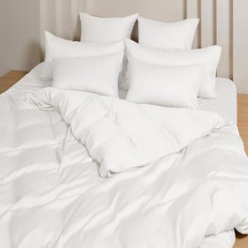 Пододеяльник шелковистый 160х220 Arctic White Brilliant Grass - Белый