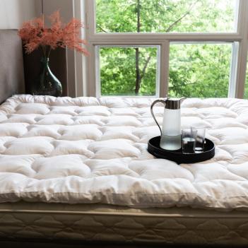 Наматрасник топпер толстый 200х200 Topper Cotton Grass хлопок - всесезонный от German Grass